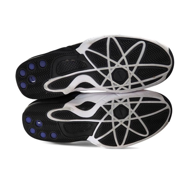 Nike Sonic Flight 'Black Purple Venom' Men's 11 Basketball 641333-001 - Picture 8 of 11